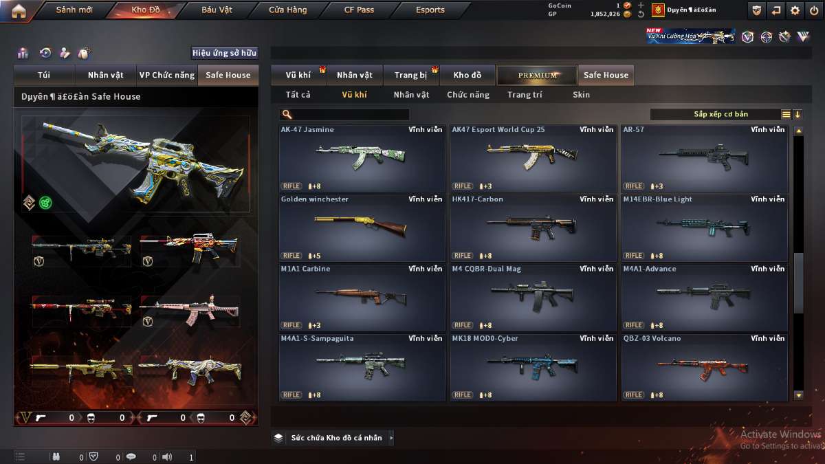 shop acc cf uy tin gia re